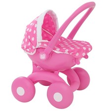 My First 4-IN-1 Pram | Pink Childrens Dolly Pram | Childrens Baby