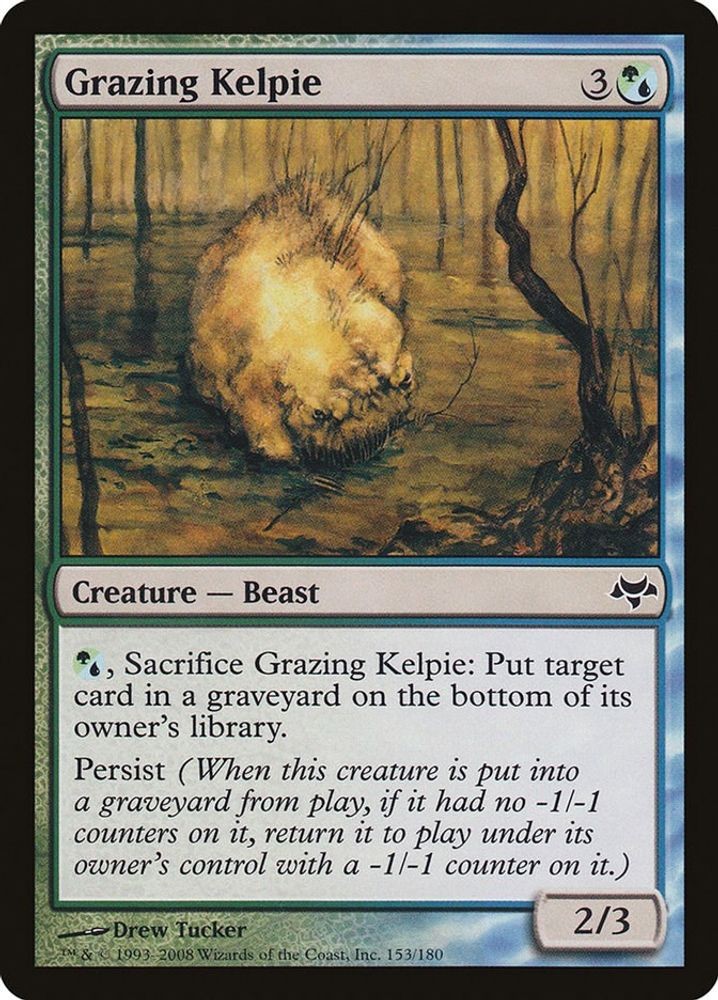 2008 Magic: The Gathering: Eventide - Grazing Kelpie (#153, C, Near Mint)