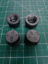 (Lot of 4) 65-CAP-.5 Malleable Black Iron Pipe Cap Female 1/2" NPT