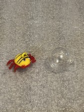 Handmade Floating Blown Glass Crab With Bubbl...