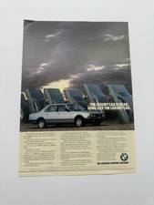 Original Vintage E23 BMW 735i SE 7 Series Magazine Advert Poster Man Cave Retro