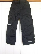 YOUTH COLUMBIA “BUGABOO” SNOWPANTS  SIZE SMALL (8)  BLACK UNISEX
