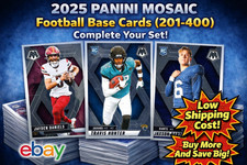 2025 Panini Mosaic Football Base Cards (201-400) - Complete Your Set!