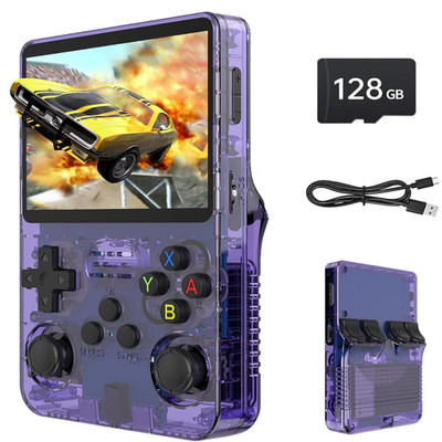 Retro Spielkonsole 3,5 Zoll IPS Bildschirm 128GB Speicher