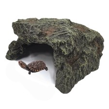 Reptile Hideout Cave Resin Aquarium Fish Hide Rock Terrarium Habitat Decor