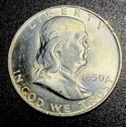 1950-D Franklin Half Dollar Gem BU 90% Silver Coin