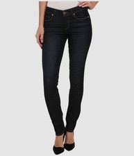  158 Paige Women's Blue Skyline Raw Hem Distressed Denim Skinny Jeans Size 27