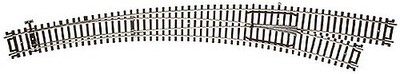 Atlas Code 100 Customline Curved Turnout Right - HO Scale Nickel Silver Model