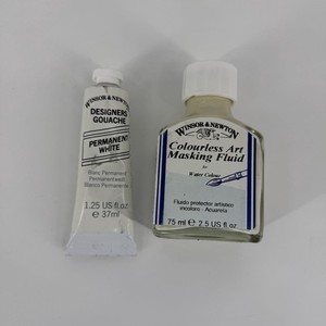 Vintage Winsor & Newton designers Gouache Colourless Art Masking Fluid As Is