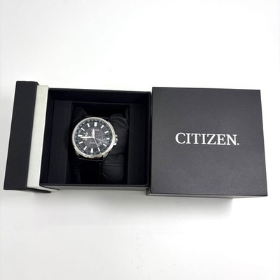Citizen Eco Drive H145-S073545 Watch Black Tested Japan Used F/S