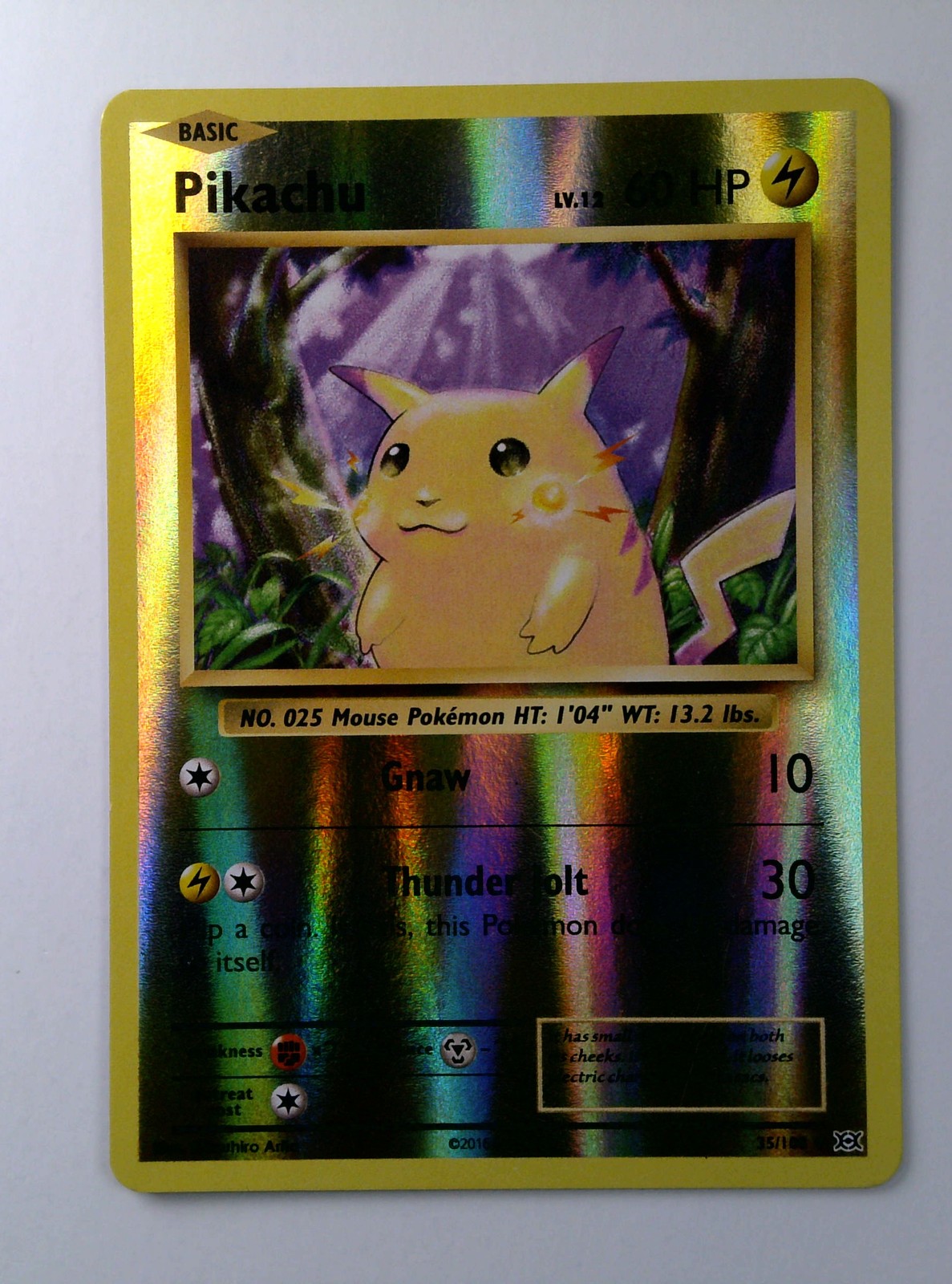 pokemon card pikachu 35/108 - Reverse Holo 35/108, Pikachu, Pokemon, XY, Evolutions,
