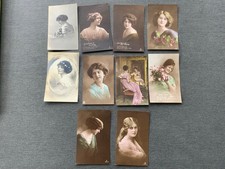 GLAMOUR LADIES - LARGE COLLECTION OF VINTAGE POSTCARDS