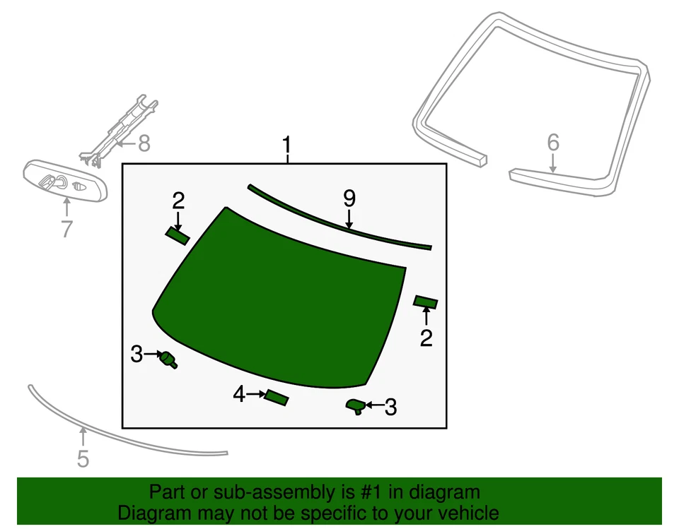 Parabrisas original Nissan G2700-6GG0A Foto 2 de 2