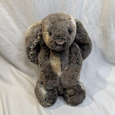 Jellycat Bashful WOODLAND BABE Bunny Medium Plush 12” Brown Stuffed Rabbit
