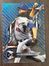 2018 Topps Hi Tek Jacob deGrom Pattern 1 Waves/Diagonals Blue Rainbow Foil /150