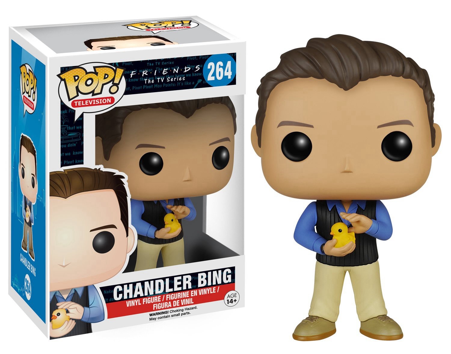 Funko Pop! Televisión - AMIGOS - Figura de vinilo coleccionable Chandler Bing #264