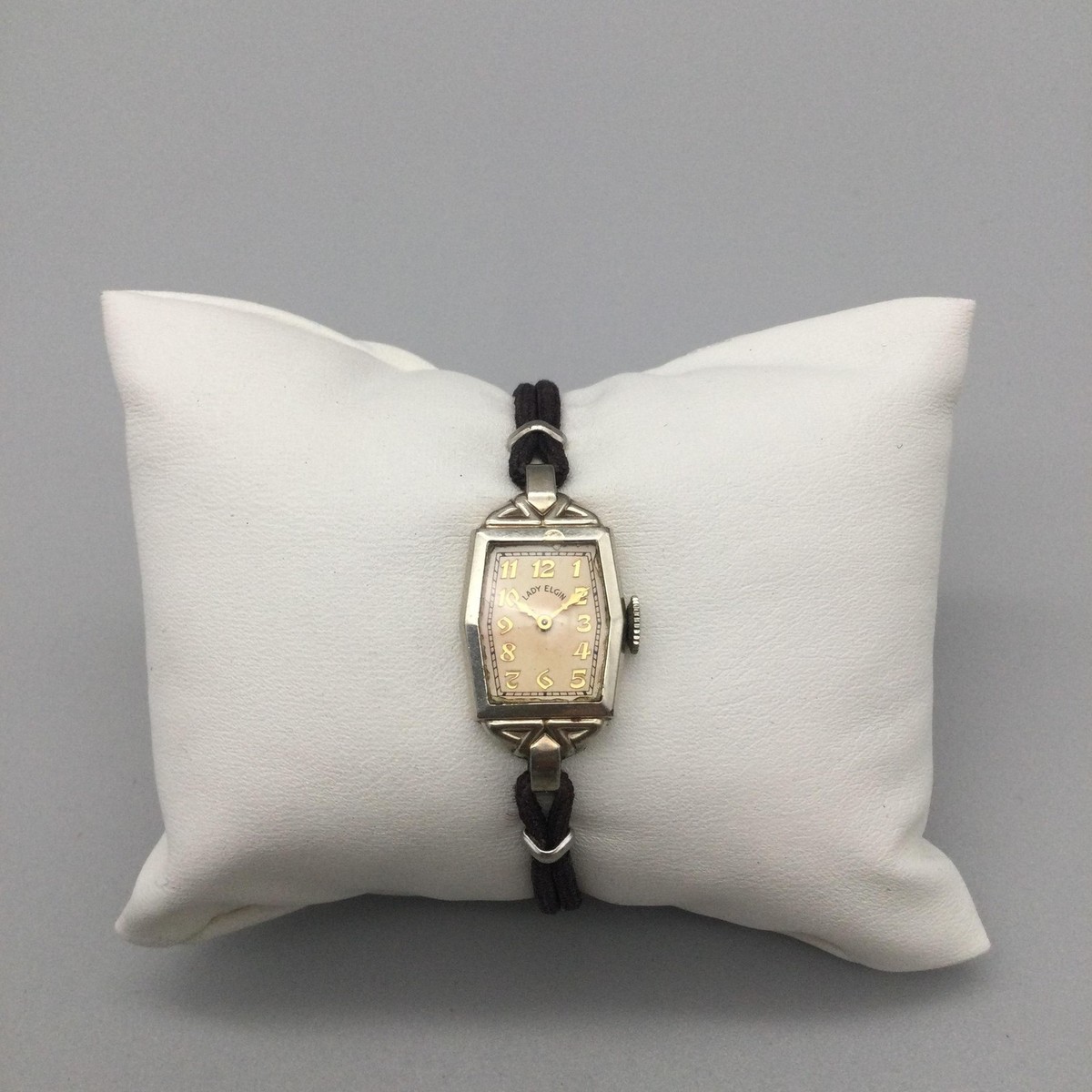 Vintage Lady Elgin Womens Watch 14mm 14K Gold Filled Chord Manual