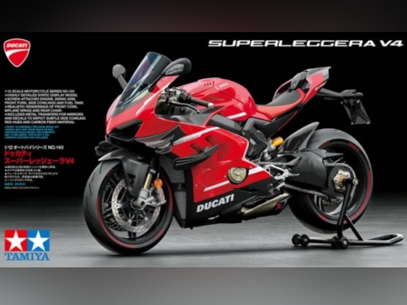 TAMIYA 14140 Ducati Superleggera V4 maquette 1/12 moto en kit de précision luxe