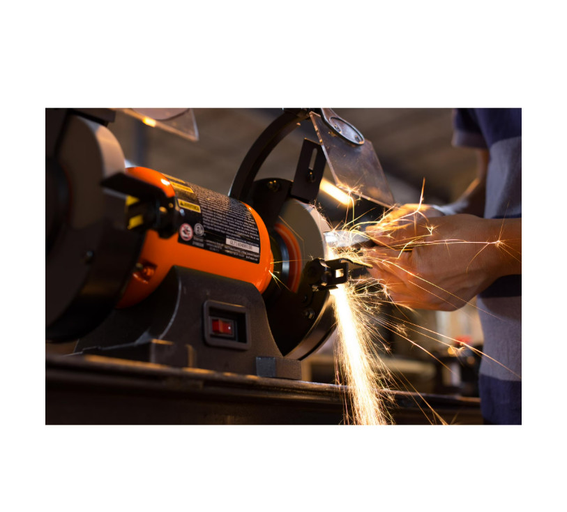 WEN 2.1-Amp 6-Inch Single Speed Bench Grinder with Flexible Work Light