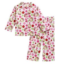 Girls The Elf On The Shelf Christmas Pajamas 4 White Pink Shirt  Pants Set