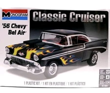 Monogram 1956 Chevy Bel Air 1:24 Scale Model Car Kit Classic Cruiser