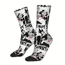 Disney Villains "Not Sorry Socks" Unisex, one size, quality and rare. FREE SHIP