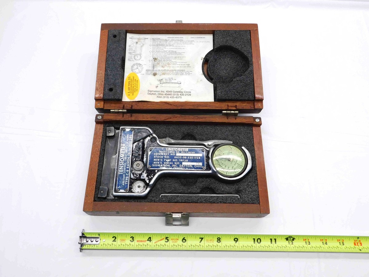 SIGMATION INC. No.19738 TENSIOMETER AIRCRAFT CONTROL CABLE 1/16