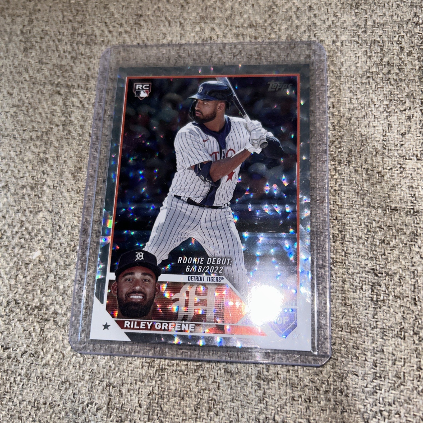 2023 Topps Update #US298 Riley Greene Silver Pattern Foilboard Detroit Tigers