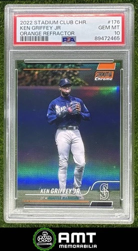 Ken Griffey Jr. PSA 10 2022 Topps Stadium Club Chrome 16/25 Orange Mariners 2465