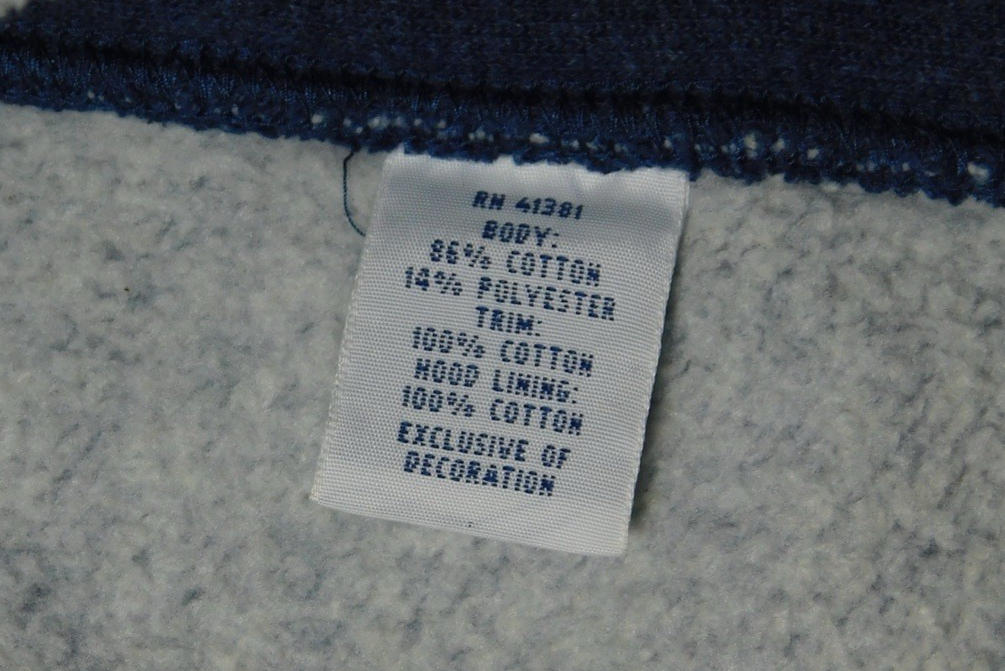 Polo Ralph Lauren felpa con cappuccio giacca uomo XXL blu erica full zip pile rosso pony