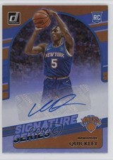 2020-21 Panini Donruss Signature Series Immanuel Quickley #SG-IMQ Auto 06mc