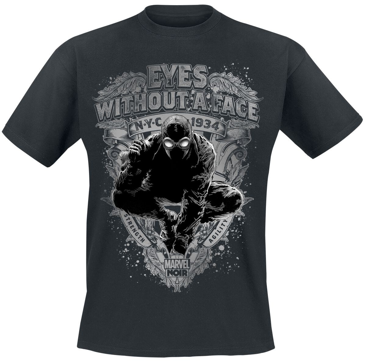 Футболка с изображением Человека-паука Herren Eyes Без лица schwarz XXL