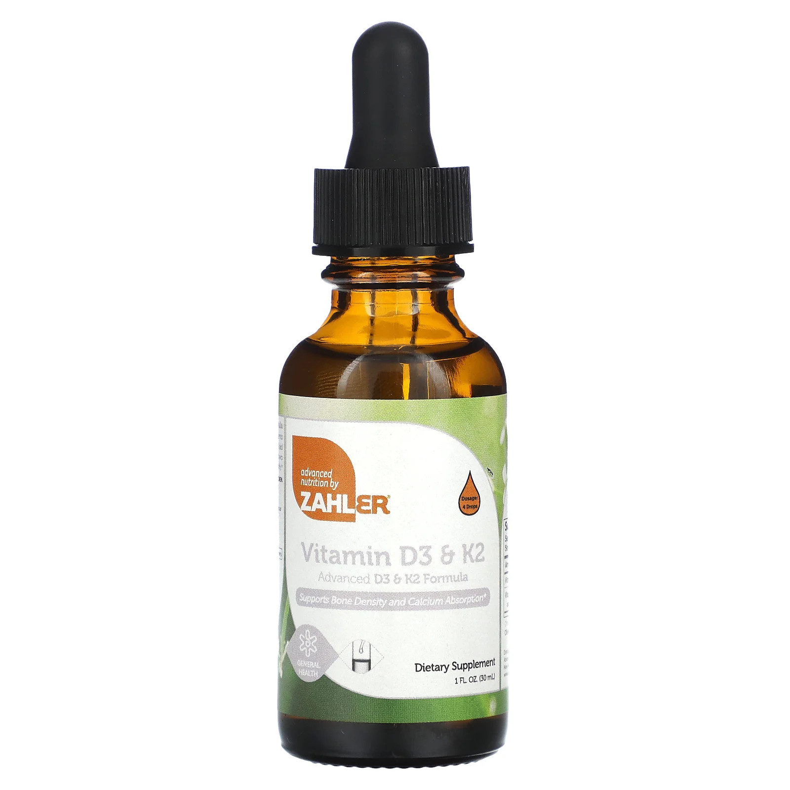 Витамины D3 и K2, 1 жидкая унция (30 мл)