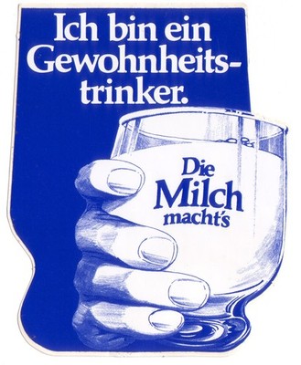 MILK STICKERS - I am a habit drinker - The milk does it