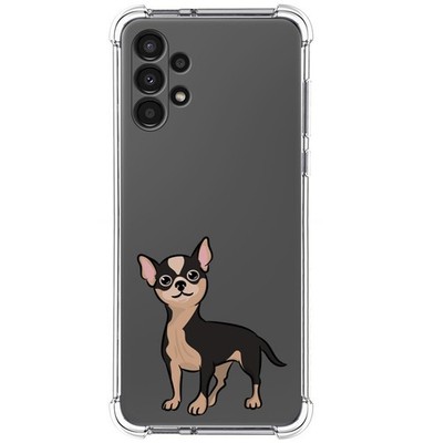 Funda Silikon Antischock Für Samsung Galaxy A13 4G Design Hunde 05 Zeichnungen