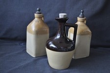 19th Century English Stoneware Spirits Flagon...