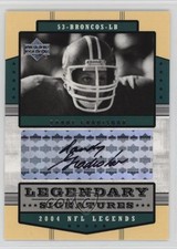 2004 NFL Legends Legendary Signatures Randy Gradishar (Black ink) Auto HOF 19bx