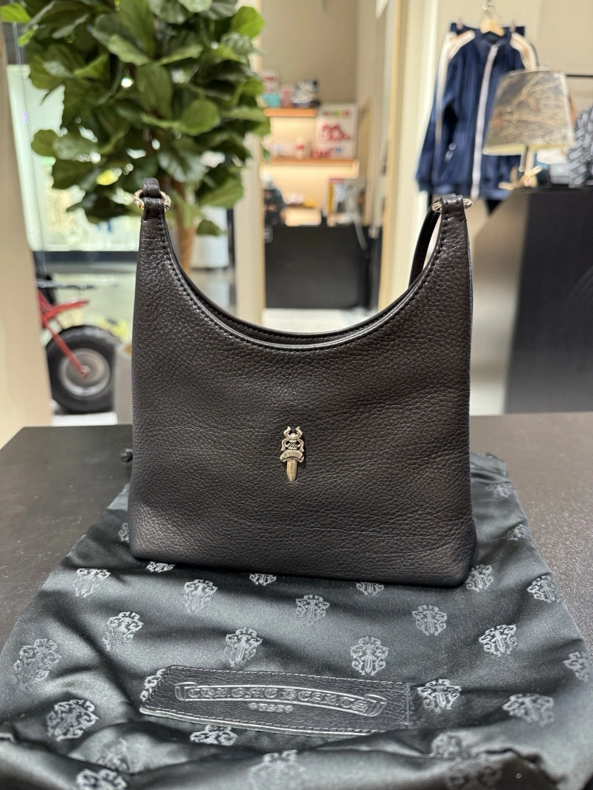 Chrome Hearts Black Viv Bag Authentic W/reciept
