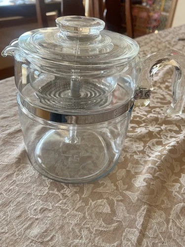 Vintage Pyrex 7759B 6-9 Cup Coffee Percolator Complete Chip Free