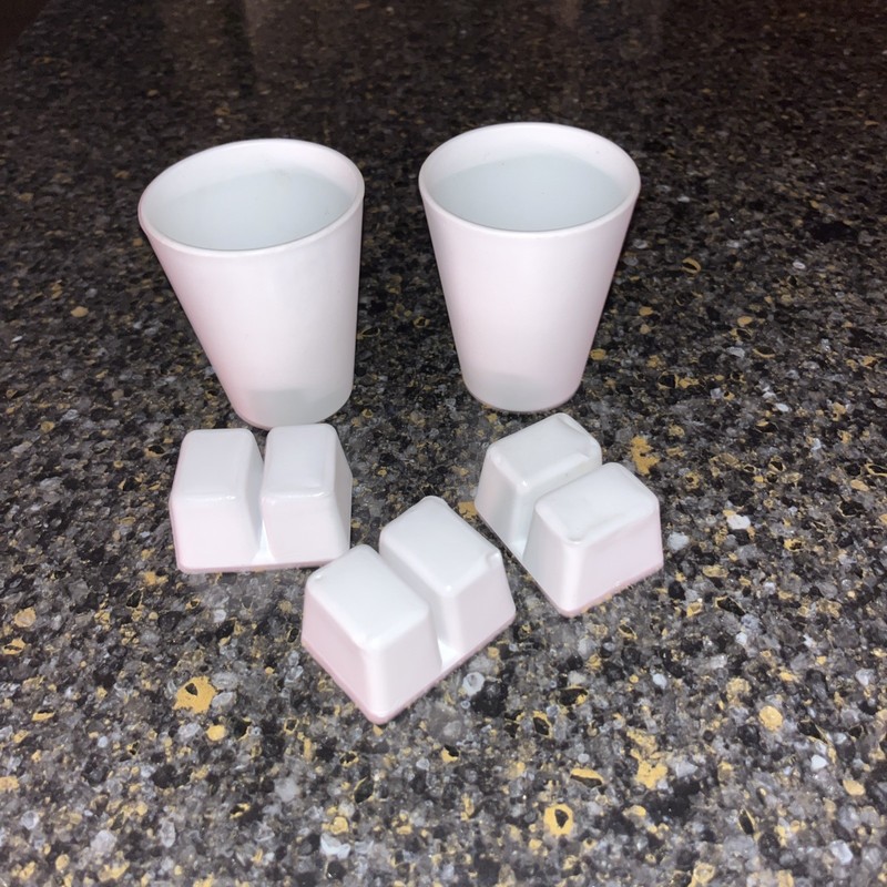 Pretend Play Kitchen Food-Ice cubes and cups