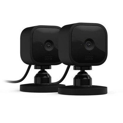 2Stk Blink Mini- Indoor Überwachungskamera,Full-HD-Qualität,Kompatibel mit Alexa