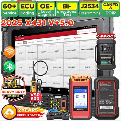 LAUNCH X431 PRO3S+ V5.0 PRO X-PROG3 Bidirectional Diagnostic Scanner Key Coding