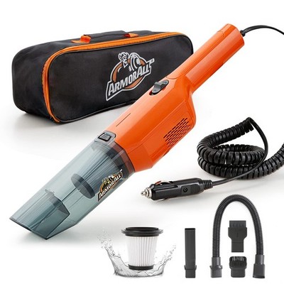 Compact Car Vacuum Cleaner, 12V Portable Auto Vacuum, Powerful & Lightweight, Or