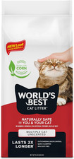 Worlds Best Cat Litter 8Lb Lightweight Natural Odor Control Quick Clumping
