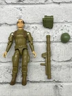 New ListingVintage 1982 GI Joe Action Figure ZAP Bazooka Pack Helmet Straight Arm V1