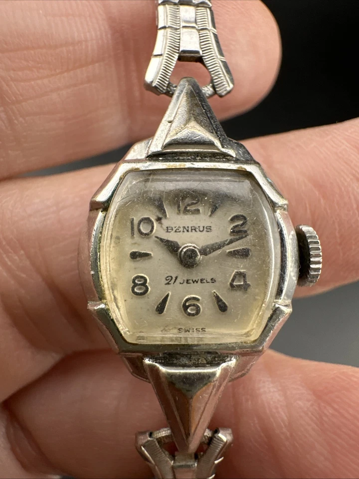 Vintage 1960 Benrus Relógio Feminino 10 Kt GF Corda 21 Joias Suíço- Funciona - Imagem 2 de 4