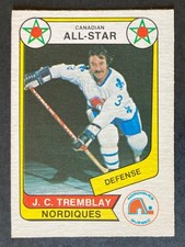 J.C. Tremblay All-Star 1976-77 O-Pee-Chee WHA #62 - Quebec Nordiques