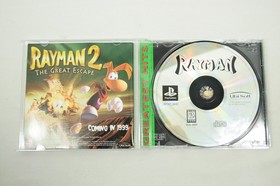 Rayman PS1 CIB Greatest Hits Sony PlayStation 1 1995 Complete Manual & Reg Card