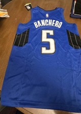 Jordan Orlando Magic Paolo Banchero 5 NBA Basketball Jersey Blue Size 40