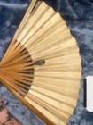 Vintage Silk Fabric, Some Hand Painted And Embroidered Hand Fans Lot Of 11 — photo 2
